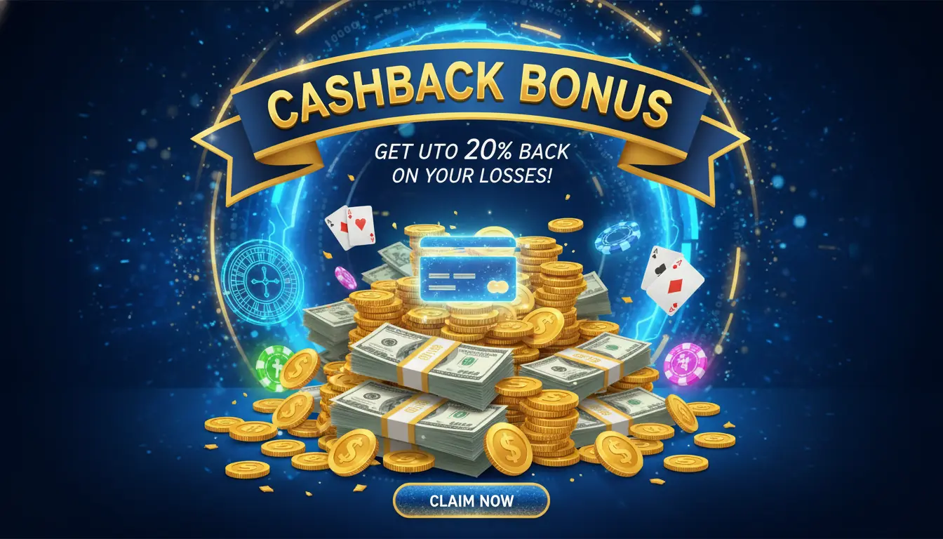 Spinia casino cashback bonus
